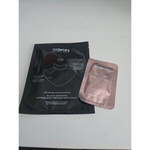 111SKIN Black Diamond Lifting & Firming Neck Mask + Rose Gold Eye Mask NEW